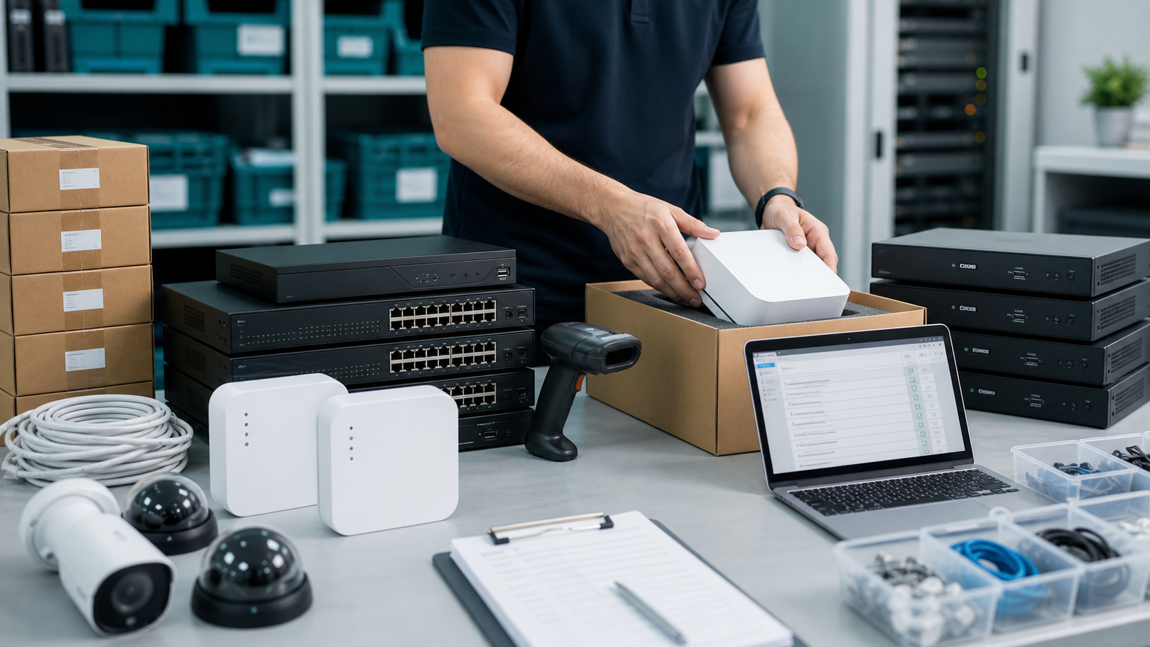 Network hardware rollout and equipment installation