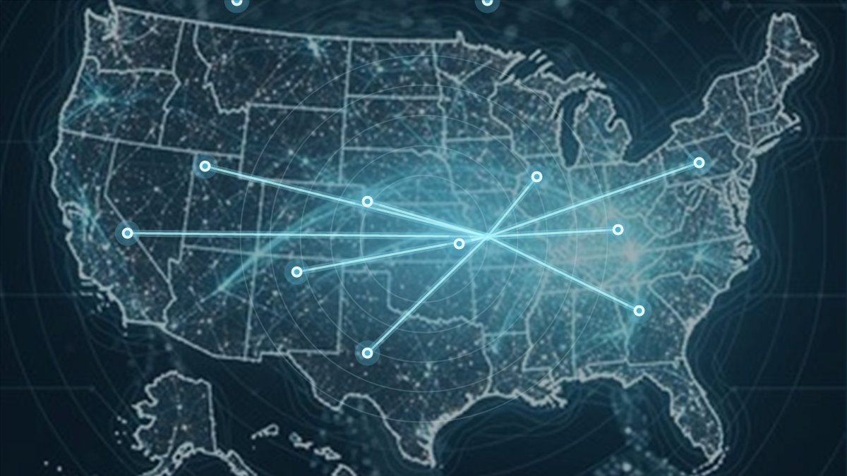 United States coverage map for nationwide field technician service
